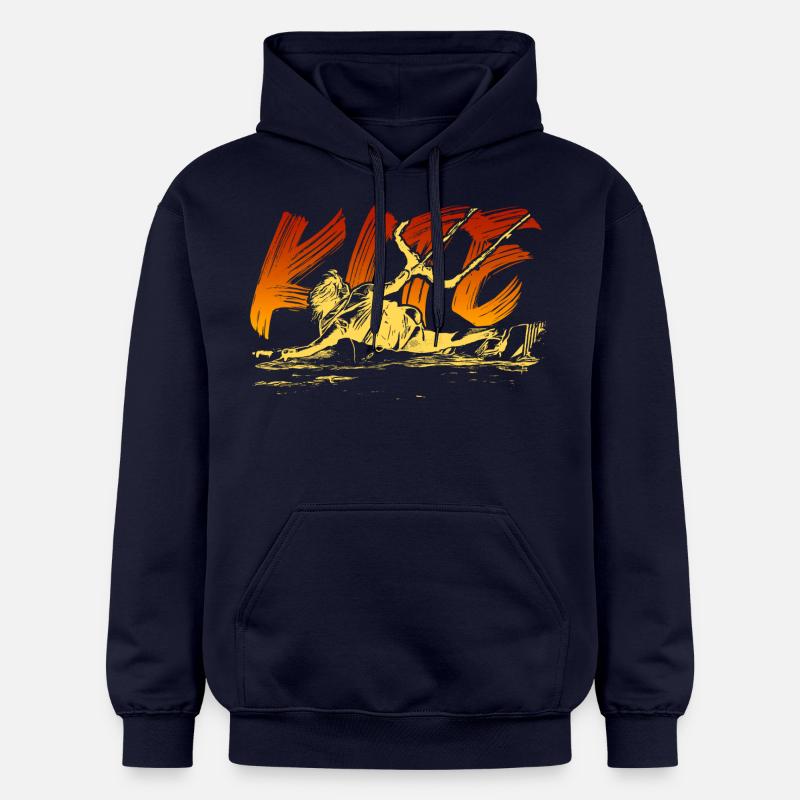 KITE surf kitesurf kitesurf kitesurf - Sweat à capuche Softstyle® Gildan Unisexe - bleu marine
