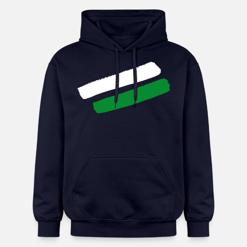 Rayures de style styrien - Sweat à capuche Softstyle® Gildan Unisexe - bleu marine