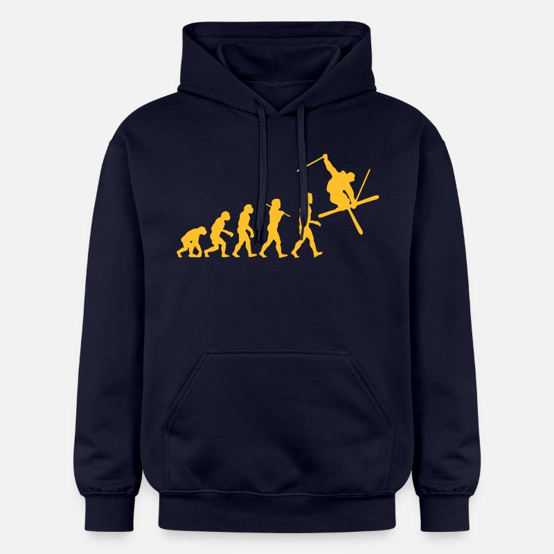 Ski Evolution - Sweat à capuche Softstyle® Gildan Unisexe - bleu marine