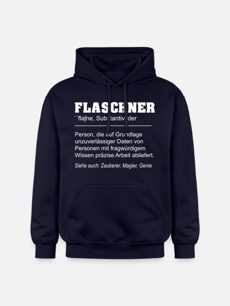 Flaschner lustige Definition - Gildan Unisex Softstyle® Midweight Hoodie - Navy