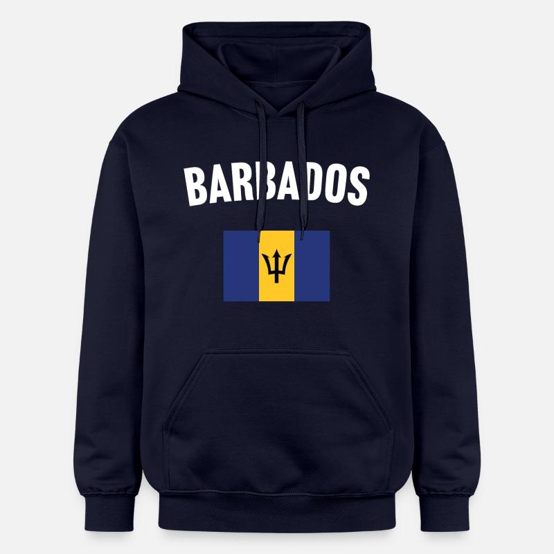 Drapeau de la Barbade - Sweat à capuche Softstyle® Gildan Unisexe - bleu marine