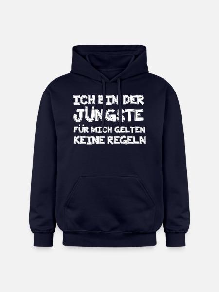 Ich bin der Jüngste - Gildan Unisex Softstyle® Midweight Hoodie - Navy