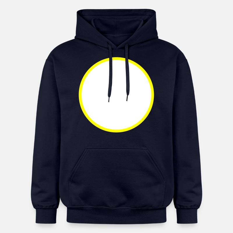 Symbole de cercle vide - Sweat à capuche Softstyle® Gildan Unisexe - bleu marine