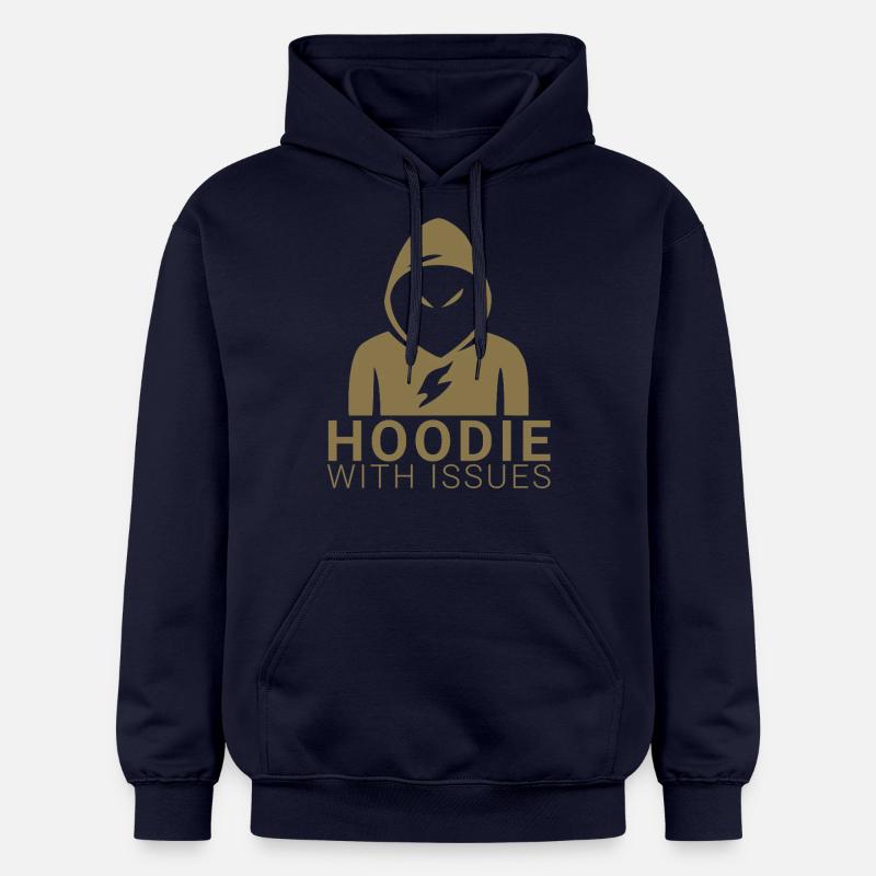 Sweat à capuche avec problèmes - Sweat à capuche Softstyle® Gildan Unisexe - bleu marine