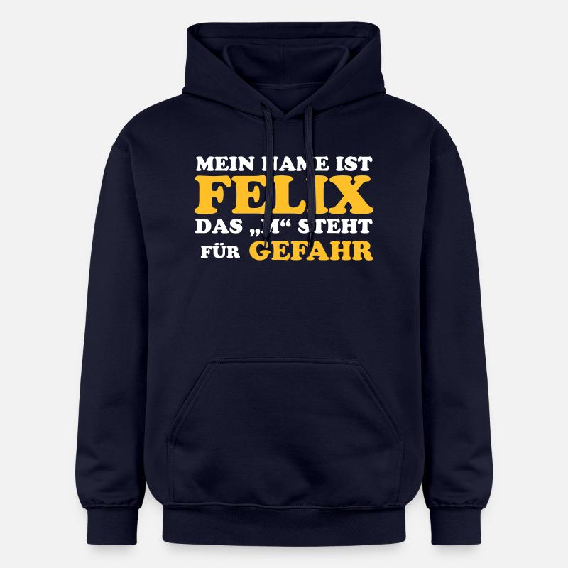 Felix risque "M" - Sweat à capuche Softstyle® Gildan Unisexe - bleu marine