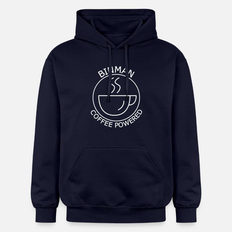Binman Café Alimenté - Sweat à capuche Softstyle® Gildan Unisexe - bleu marine