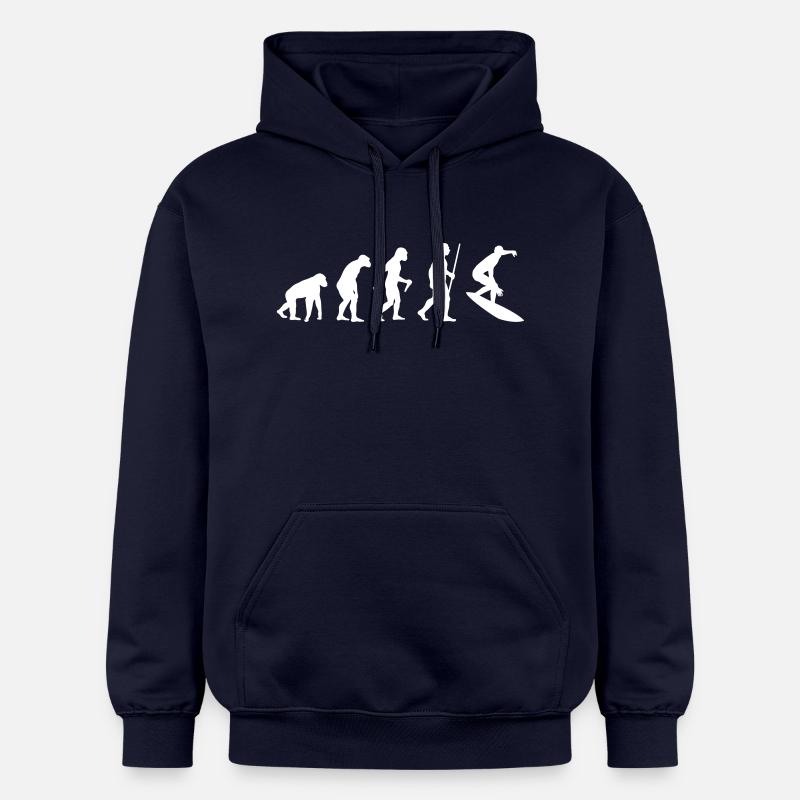 Surfer Evolution - Sweat à capuche Softstyle® Gildan Unisexe - bleu marine