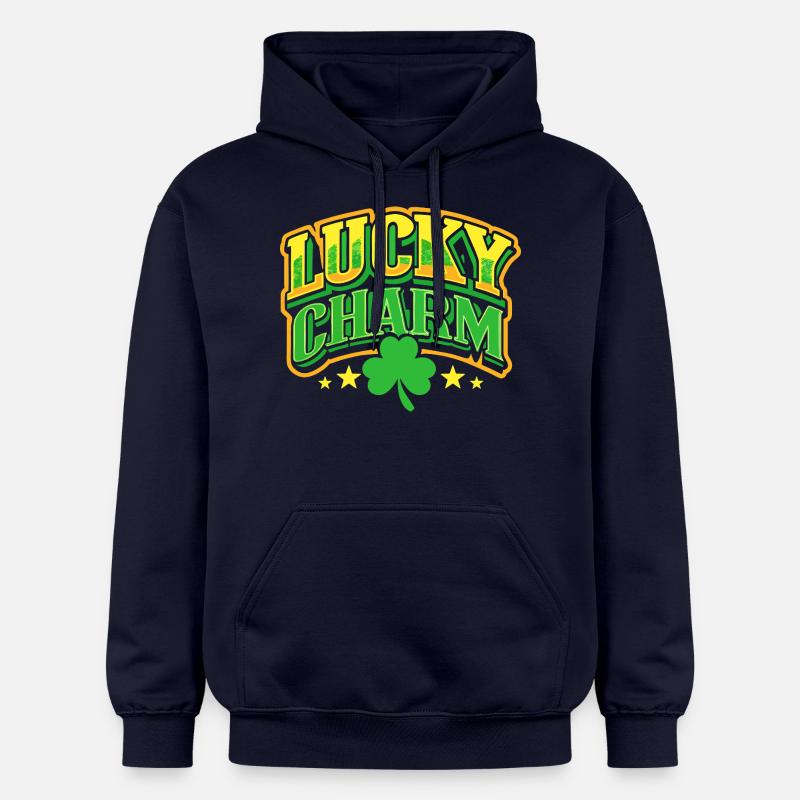 Porte-bonheur - Saint-Patrick - Irlande - Sweat à capuche Softstyle® Gildan Unisexe - bleu marine
