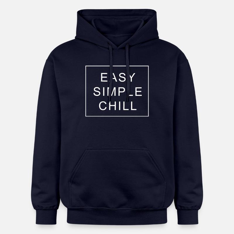 Easy Simple Chill - Sweat à capuche Softstyle® Gildan Unisexe - bleu marine