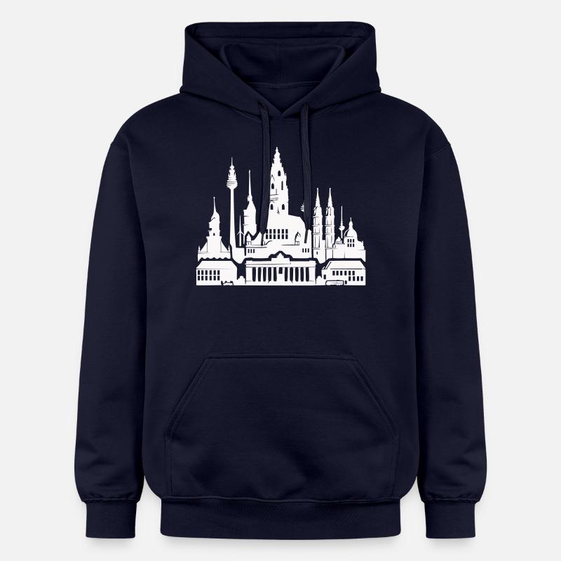 Horizon de Leipzig - Sweat à capuche Softstyle® Gildan Unisexe - bleu marine