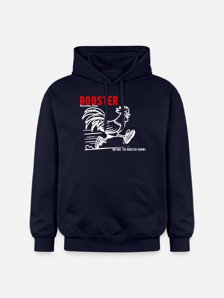 Rooster running club 2 - Gildan Unisex Softstyle® Midweight Hoodie - Navy