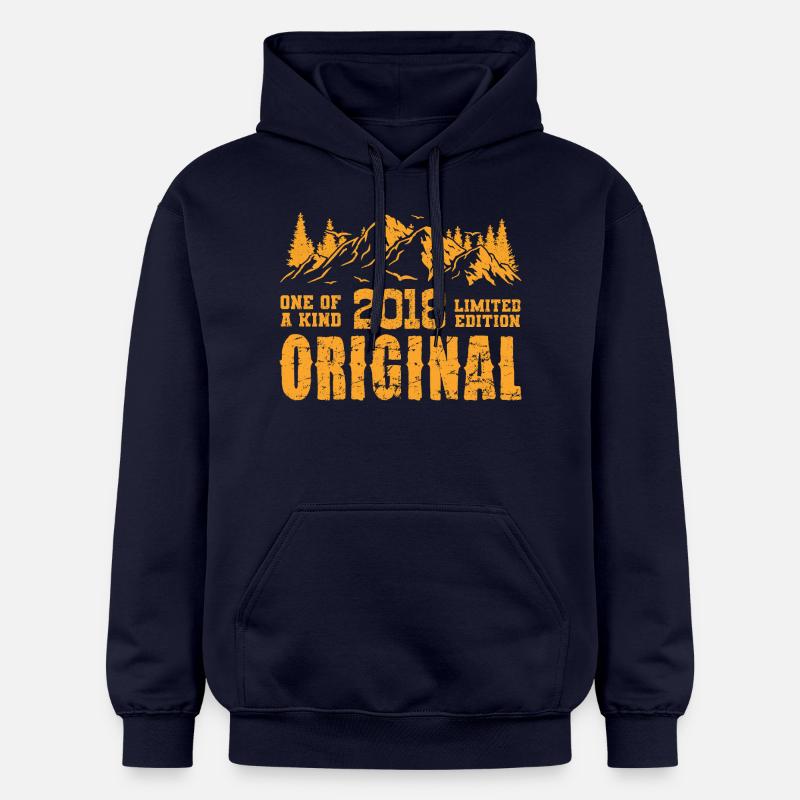 Cadeau d’anniversaire 2018 - 2018 - Sweat à capuche Softstyle® Gildan Unisexe - bleu marine
