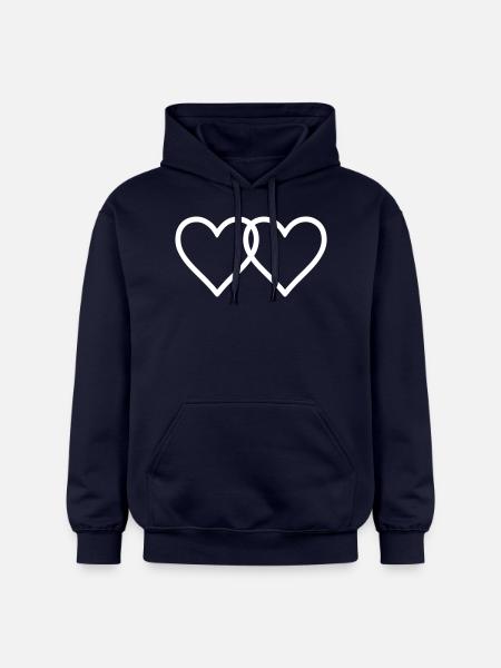 Herzen Liebe Symbol - Gildan Unisex Softstyle® Midweight Hoodie - Navy