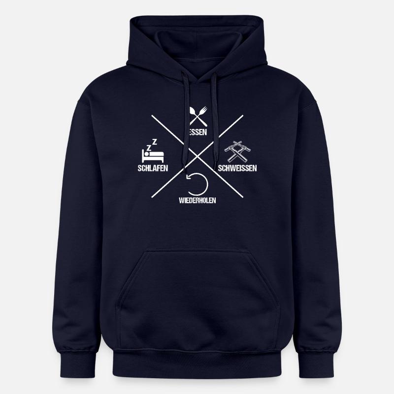 Soudage Soudeurs Soudeurs - Sweat à capuche Softstyle® Gildan Unisexe - bleu marine