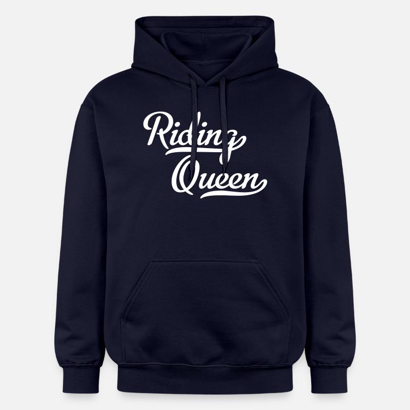 Équitation Queen - Sweat à capuche Softstyle® Gildan Unisexe - bleu marine