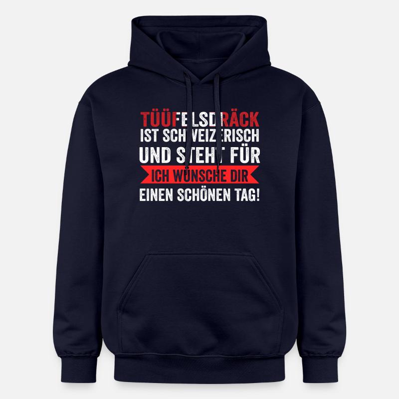 Suisse suisse - Sweat à capuche Softstyle® Gildan Unisexe - bleu marine