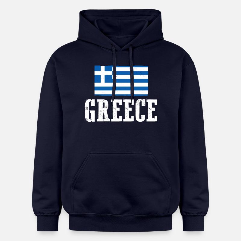 Grecs Grèce - Sweat à capuche Softstyle® Gildan Unisexe - bleu marine