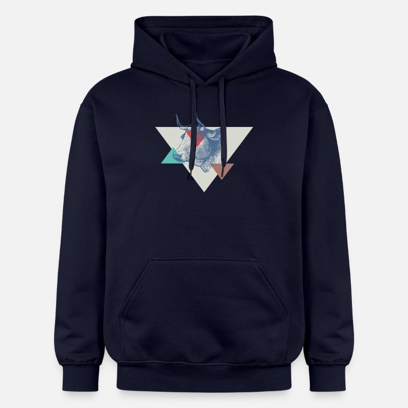 Conception de triangle de vache - Sweat à capuche Softstyle® Gildan Unisexe - bleu marine