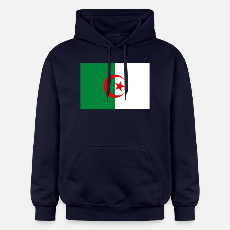 Drapeau de l'Algérie - Sweat à capuche Softstyle® Gildan Unisexe - bleu marine