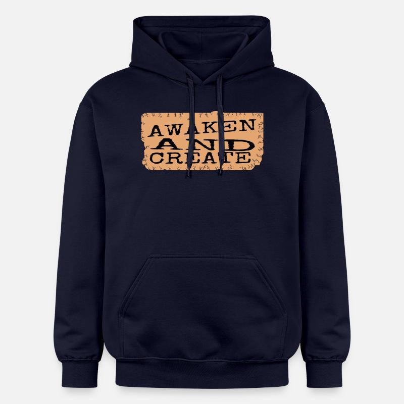 creative innovation enlightenment mindset - Sweat à capuche Softstyle® Gildan Unisexe - bleu marine