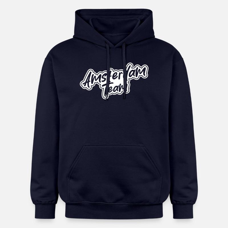 L’équipe d’Amsterdam - Sweat à capuche Softstyle® Gildan Unisexe - bleu marine