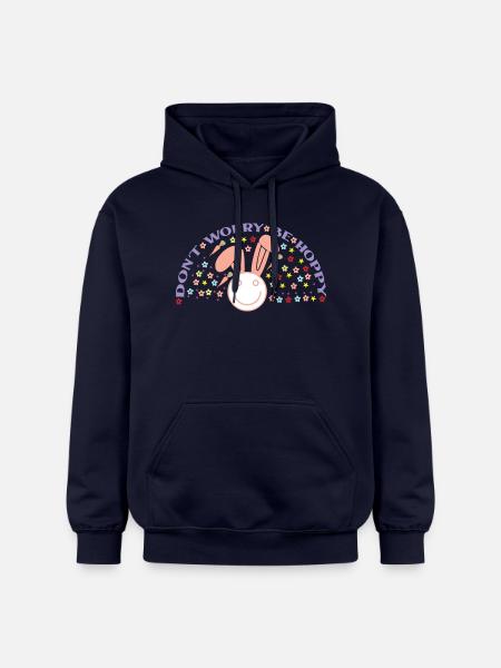 Including Worry Be Hoppy - Gildan Unisex Softstyle® Midweight Hoodie - navy