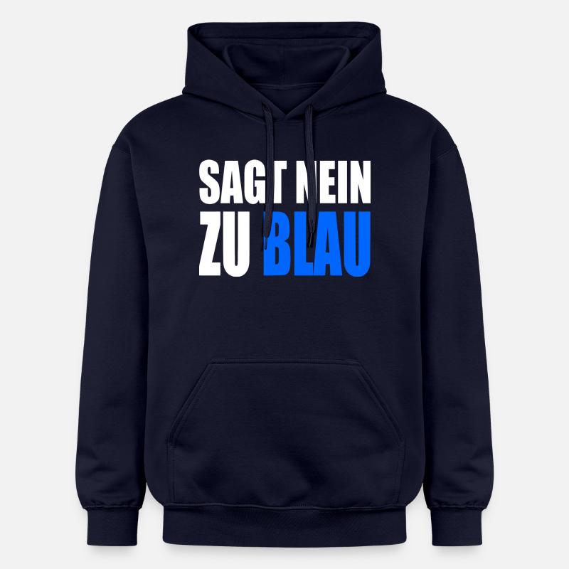 Dites non au bleu - Sweat à capuche Softstyle® Gildan Unisexe - bleu marine