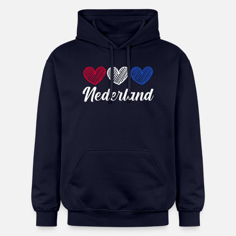 Pays-Bas Pays-Bas - Sweat à capuche Softstyle® Gildan Unisexe - bleu marine