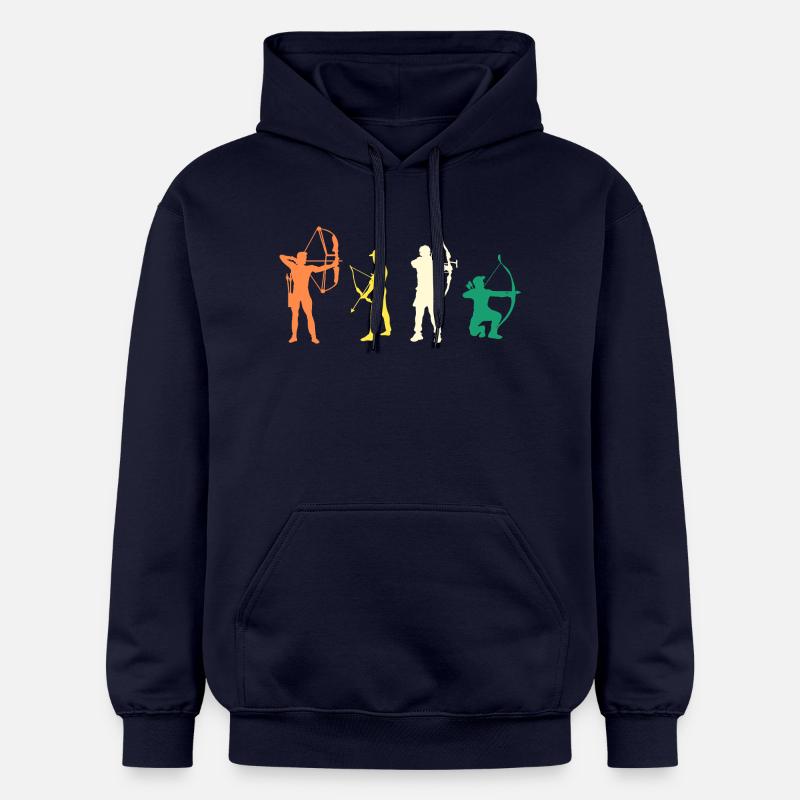 Bogenschütze Evolution Bogenschießen - Gildan Unisex Softstyle® Midweight Hoodie - Navy