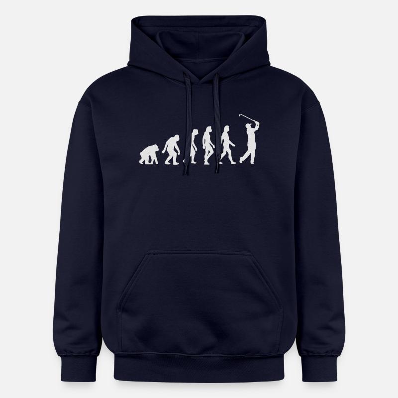 L'évolution du golf - Sweat à capuche Softstyle® Gildan Unisexe - bleu marine