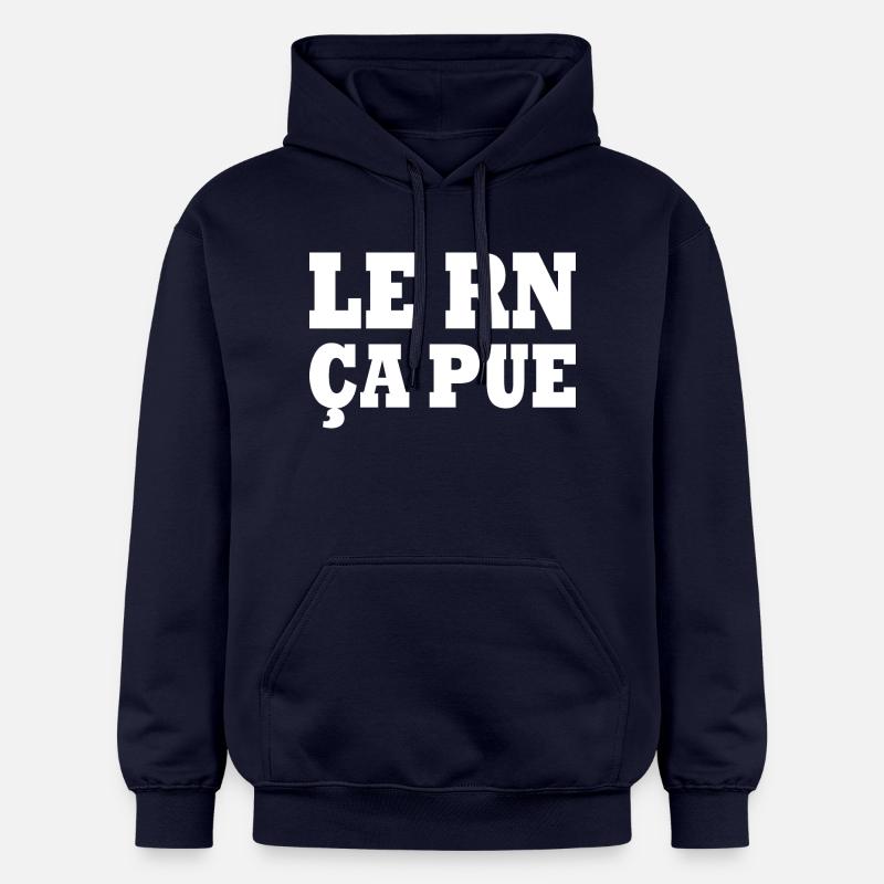 le rn ça pue - Sweat à capuche Softstyle® Gildan Unisexe - bleu marine
