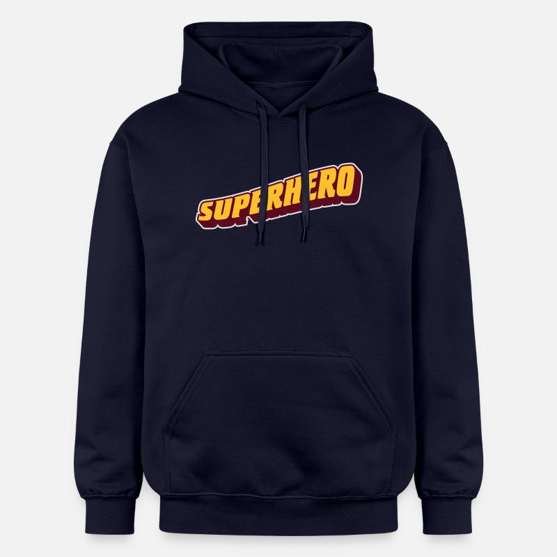 super-héros - Sweat à capuche Softstyle® Gildan Unisexe - bleu marine