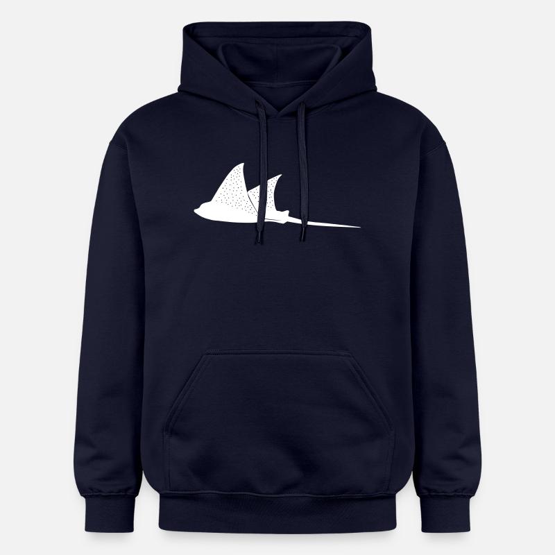 Eagle rays in flight mode - Gildan Unisex Softstyle® Midweight Hoodie - navy