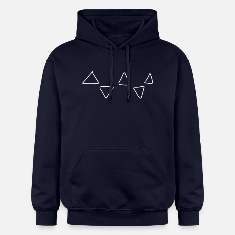 Triangular pattern - Gildan Unisex Softstyle® Midweight Hoodie - navy