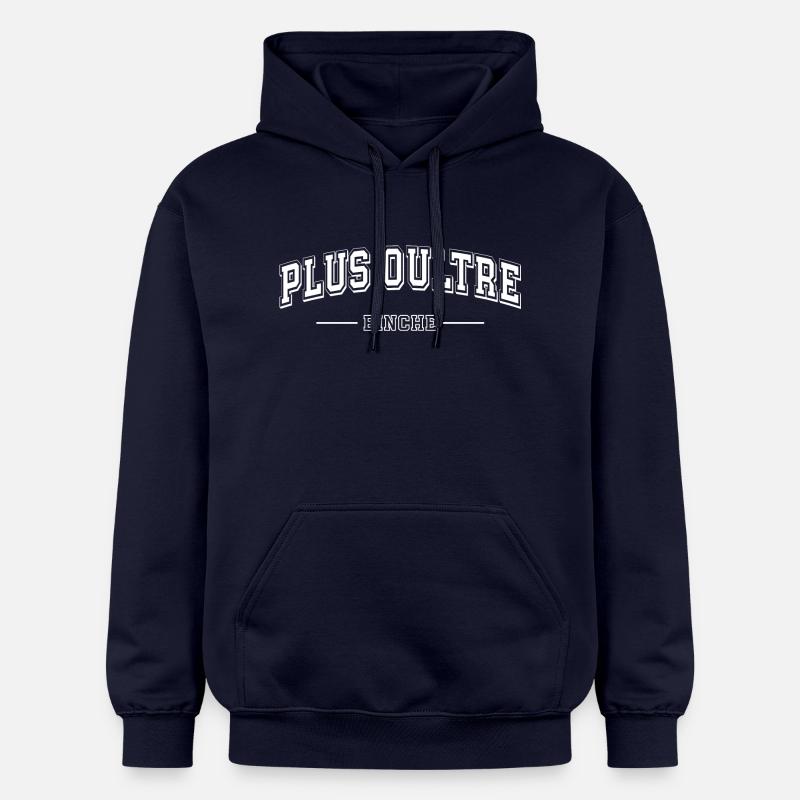 PLUS OULTRE - BINCHE - Sweat à capuche Softstyle® Gildan Unisexe - bleu marine