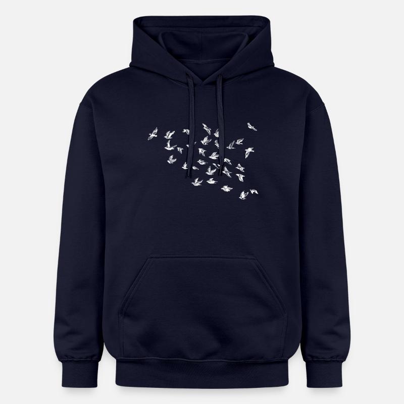 oiseau - Sweat à capuche Softstyle® Gildan Unisexe - bleu marine