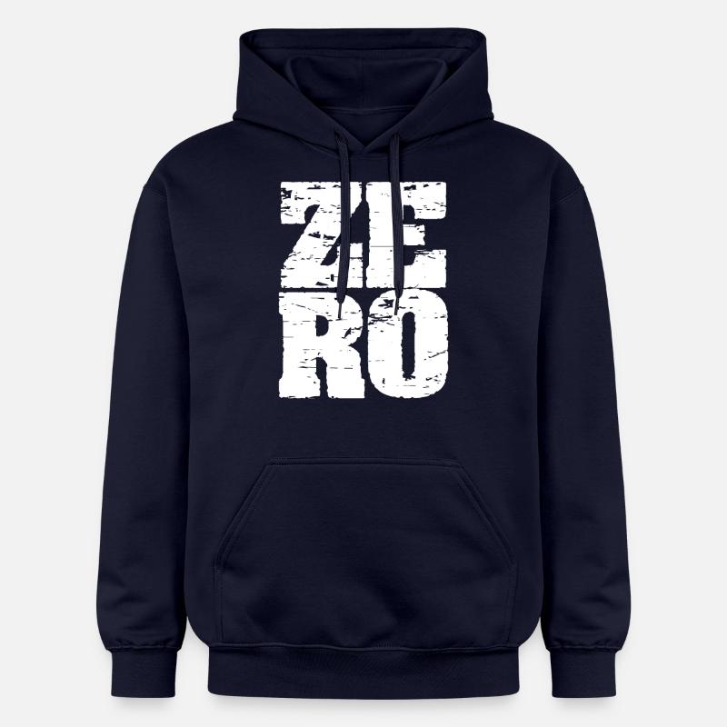 zéro - Sweat à capuche Softstyle® Gildan Unisexe - bleu marine