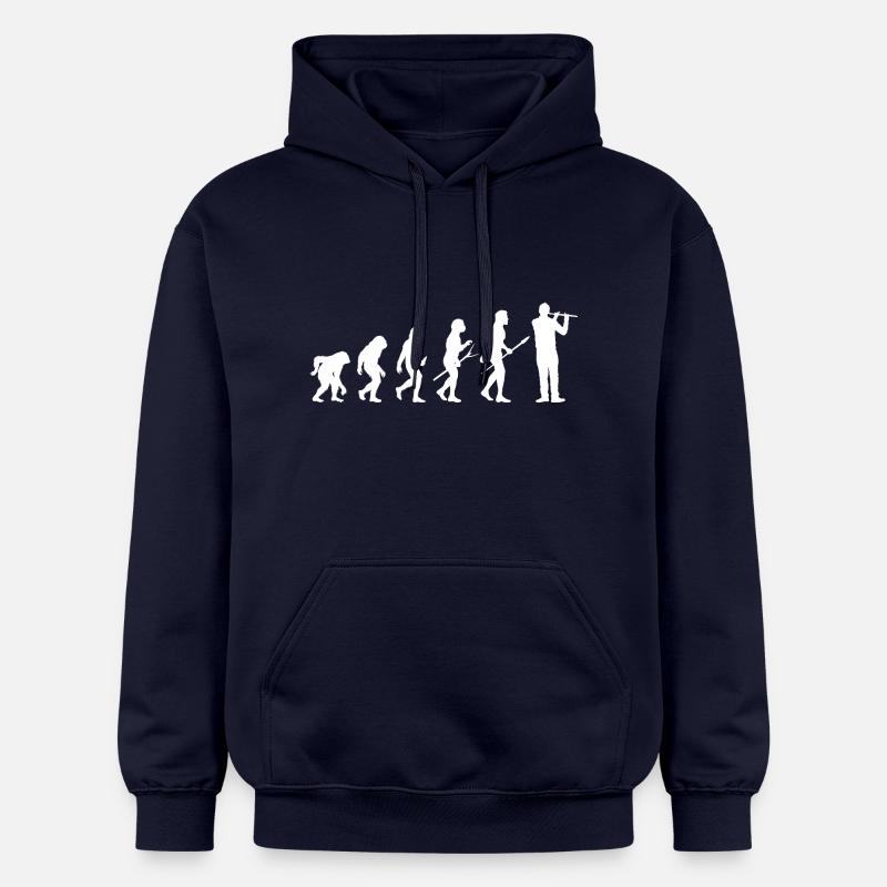 Flûtiste Evolution Flûte - Sweat à capuche Softstyle® Gildan Unisexe - bleu marine