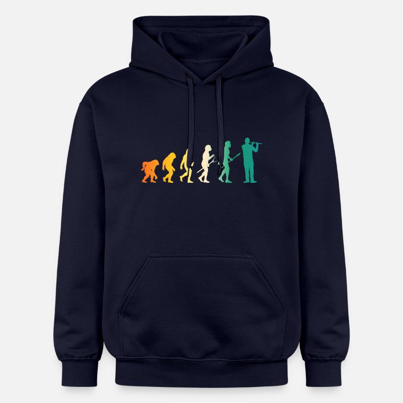 Flûtiste Evolution Flûte - Sweat à capuche Softstyle® Gildan Unisexe - bleu marine