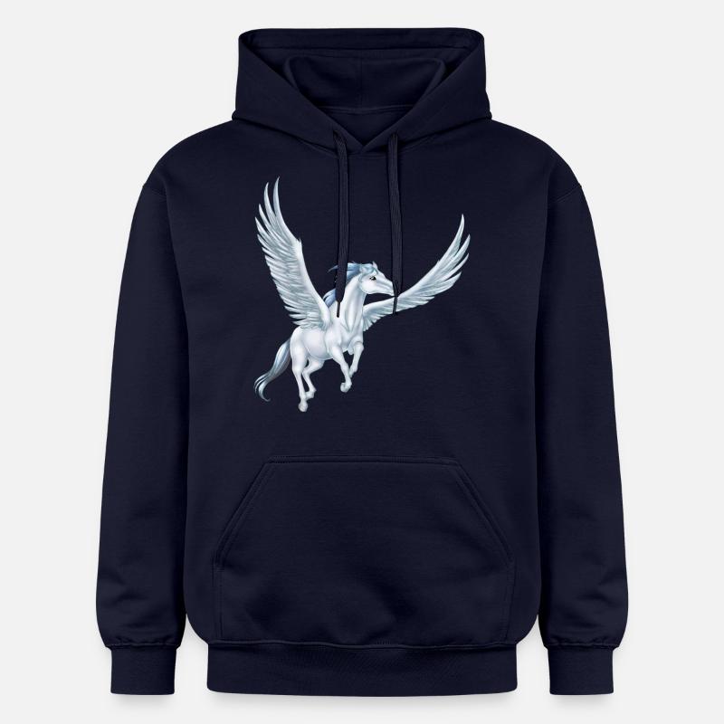 Pegasus 12 (remake de 3) - Sweat à capuche Softstyle® Gildan Unisexe - bleu marine