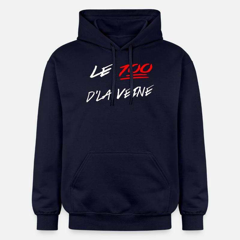 Le 100 D'La Veine - Sweat à capuche Softstyle® Gildan Unisexe - bleu marine