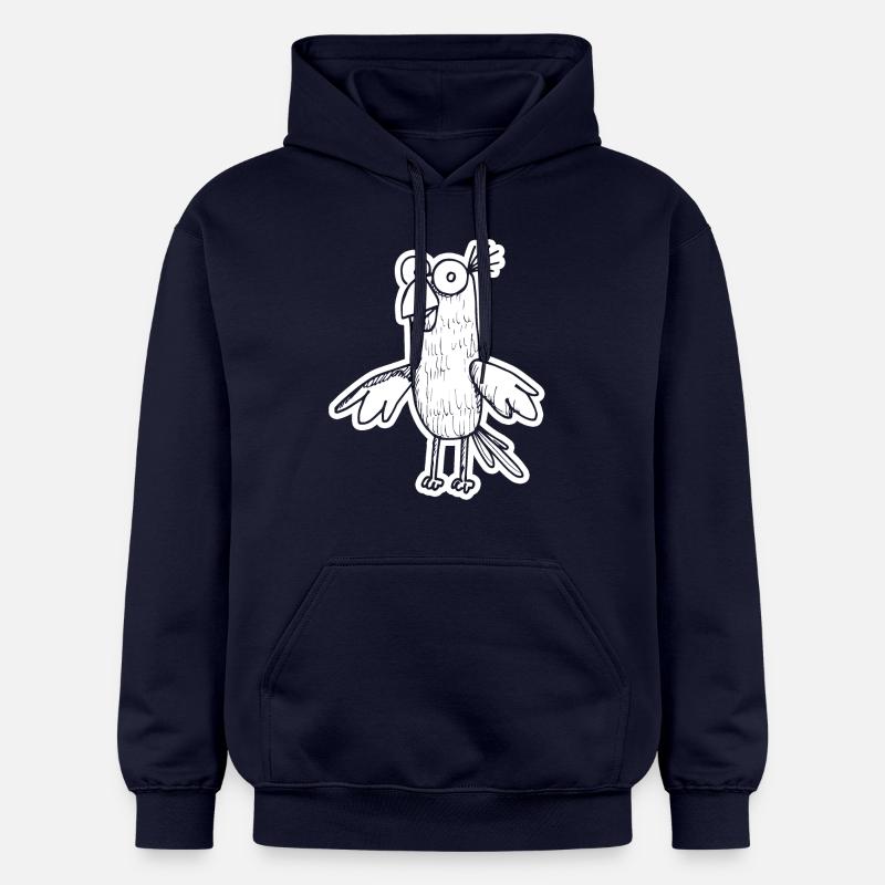 Perroquet oiseau - Sweat à capuche Softstyle® Gildan Unisexe - bleu marine