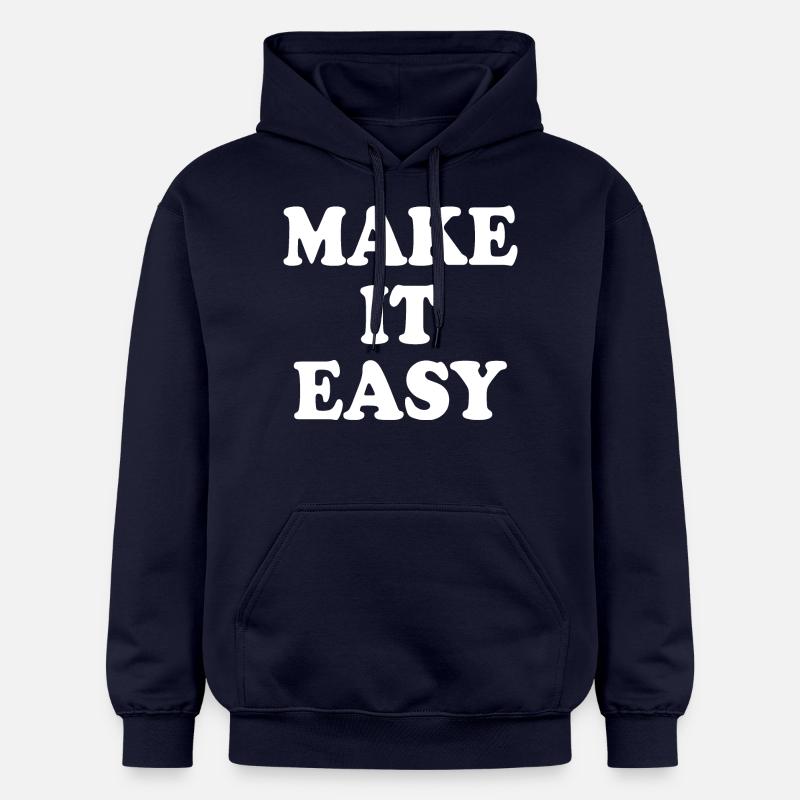 Make it easy - Sweat à capuche Softstyle® Gildan Unisexe - bleu marine