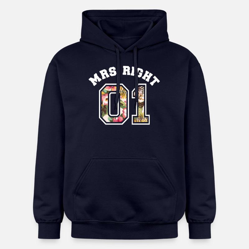 Mrs Right 01 - Sweat à capuche Softstyle® Gildan Unisexe - bleu marine