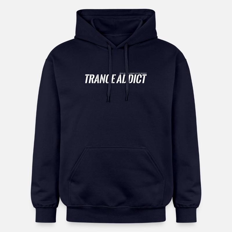 accro à la transe - Sweat à capuche Softstyle® Gildan Unisexe - bleu marine