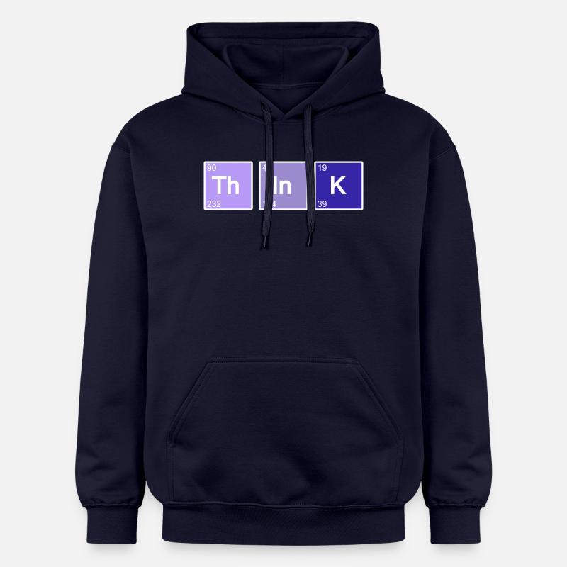Think (bleu) - Sweat à capuche Softstyle® Gildan Unisexe - bleu marine