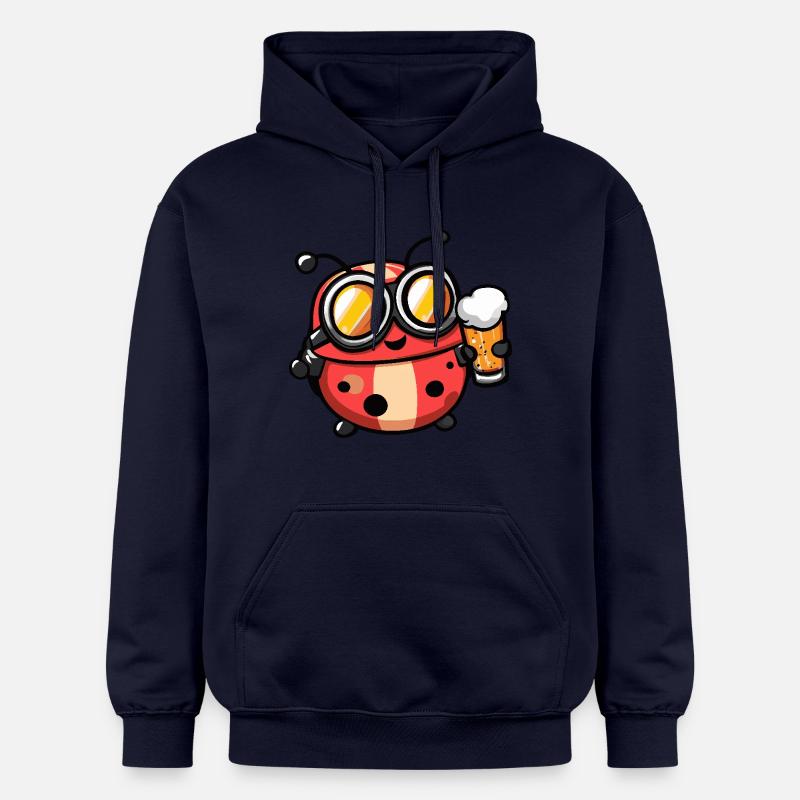 Bière d’après-ski Ladybug - Sweat à capuche Softstyle® Gildan Unisexe - bleu marine