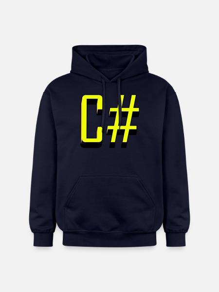 Programmiersprachen: C # / C sharp (Classic) - Gildan Unisex Softstyle® Midweight Hoodie - Navy