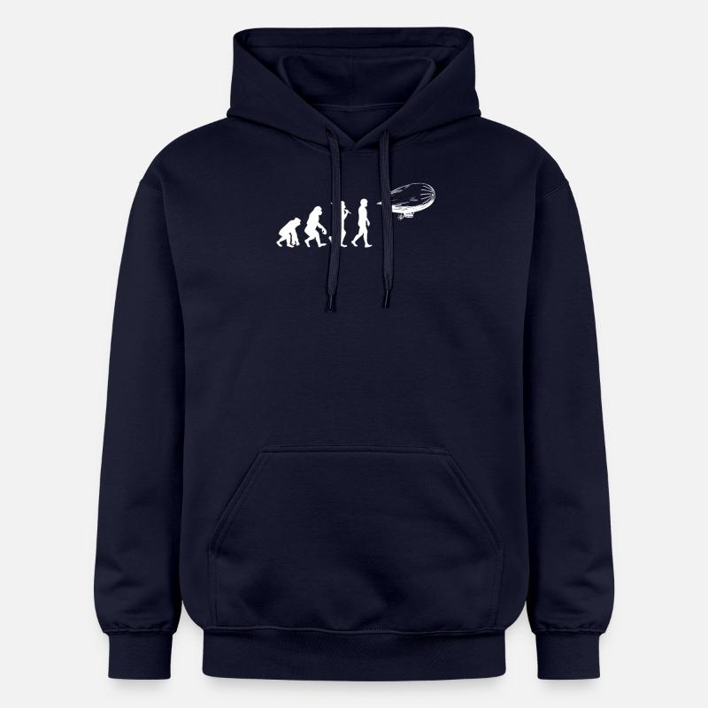 Evolution du dirigeable - Sweat à capuche Softstyle® Gildan Unisexe - bleu marine