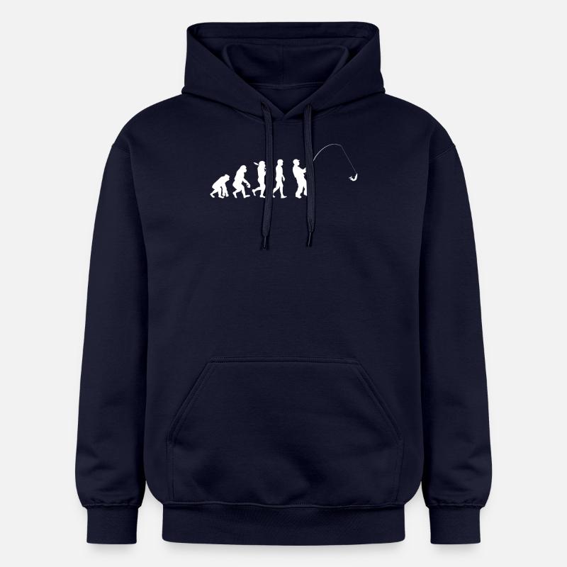 Angler Evolution Geschenkidee - Gildan Unisex Softstyle® Midweight Hoodie - Navy